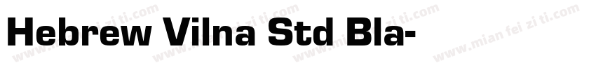 Hebrew Vilna Std Bla字体转换